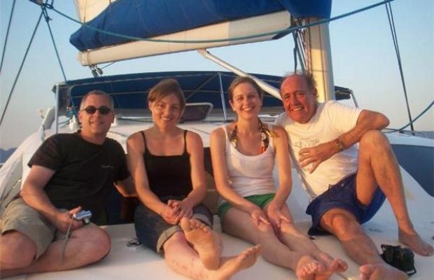 Carol enjoys a day sailing on Lake Malawi