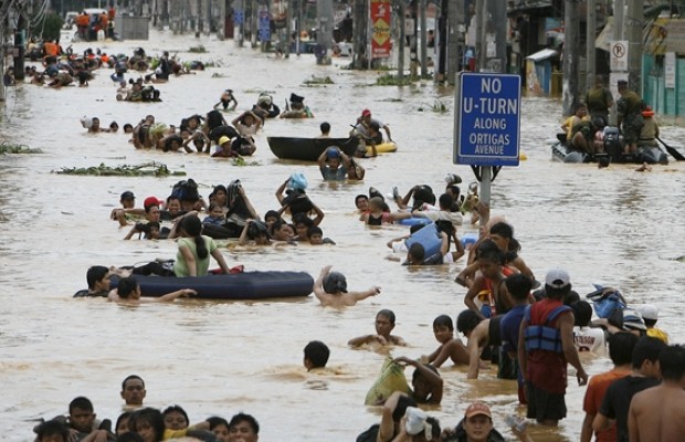 Flooding strikes the Philippines