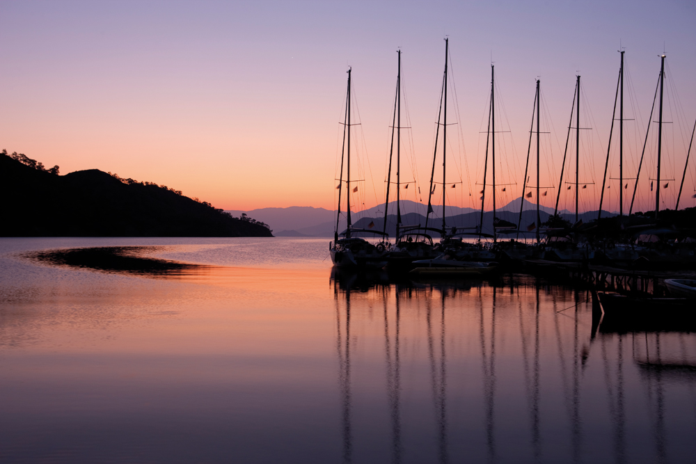 Flotilla sailing in Turkey