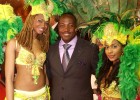 Brian Lara at the Trinidad & Tobago stand at World Travel Market 2010