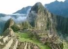 Rhian reaches the sun gate at Macchu Picchu