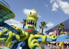 Springfield features an outdoor attraction based on the show’s “evil” alien duo, Kang & Kodos  