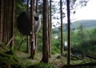 The Red Kite Tree Tent is situated near Builth Wells in Powys, Wales 