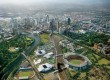 An aerial view of Melbourne