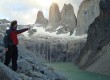 Greg in the  orres Del Paine Park 