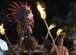 Members of a folkloric group perform during celebrations marking the end of the Mayan age in Guatemala  