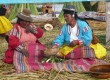 The Uros Islands are made from buoyant totora reeds (Photo: Sarah Gibbons)