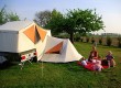 Camping with tents and trailer tents