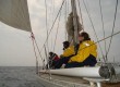Corporate sailing on a team-building trip